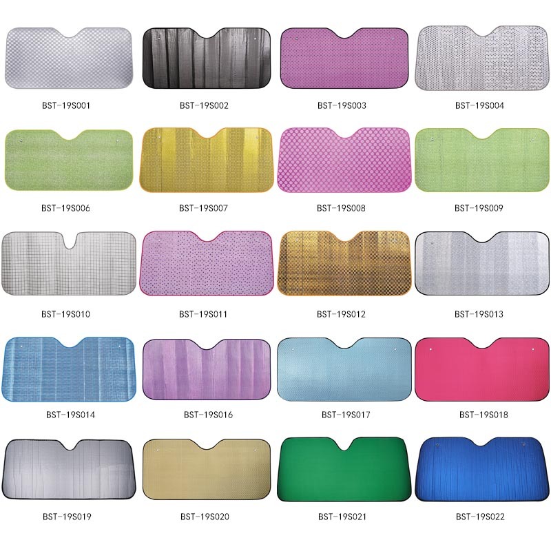 5 Layers Colorful Double-sided Bubble Aluminum Foil Car Sunshade